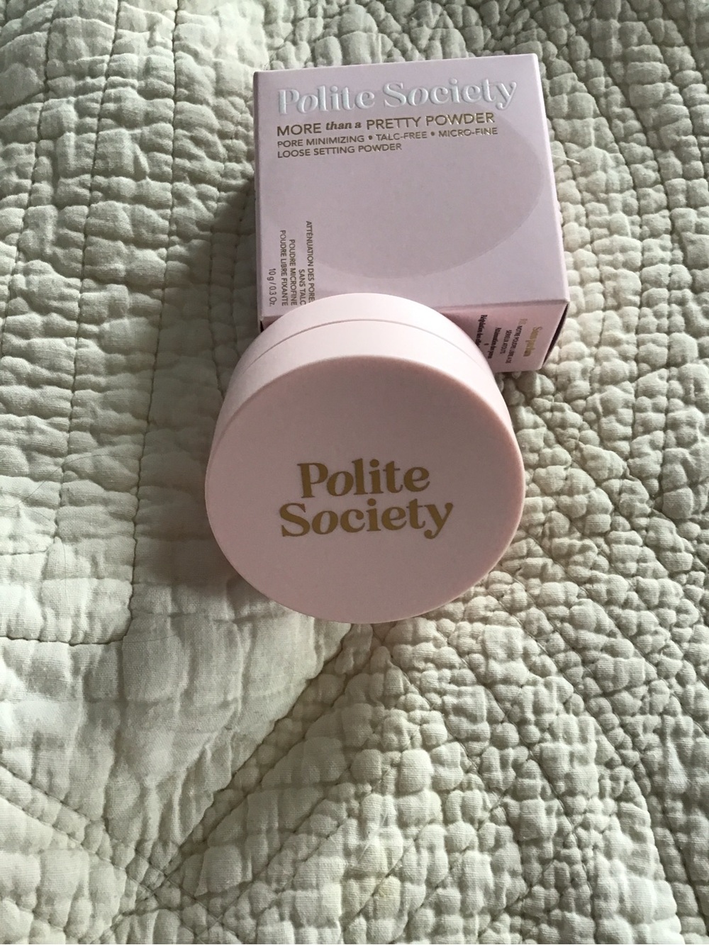 New Polite Society More Than A Pretty Powder Loose Setting Powder Petal pink